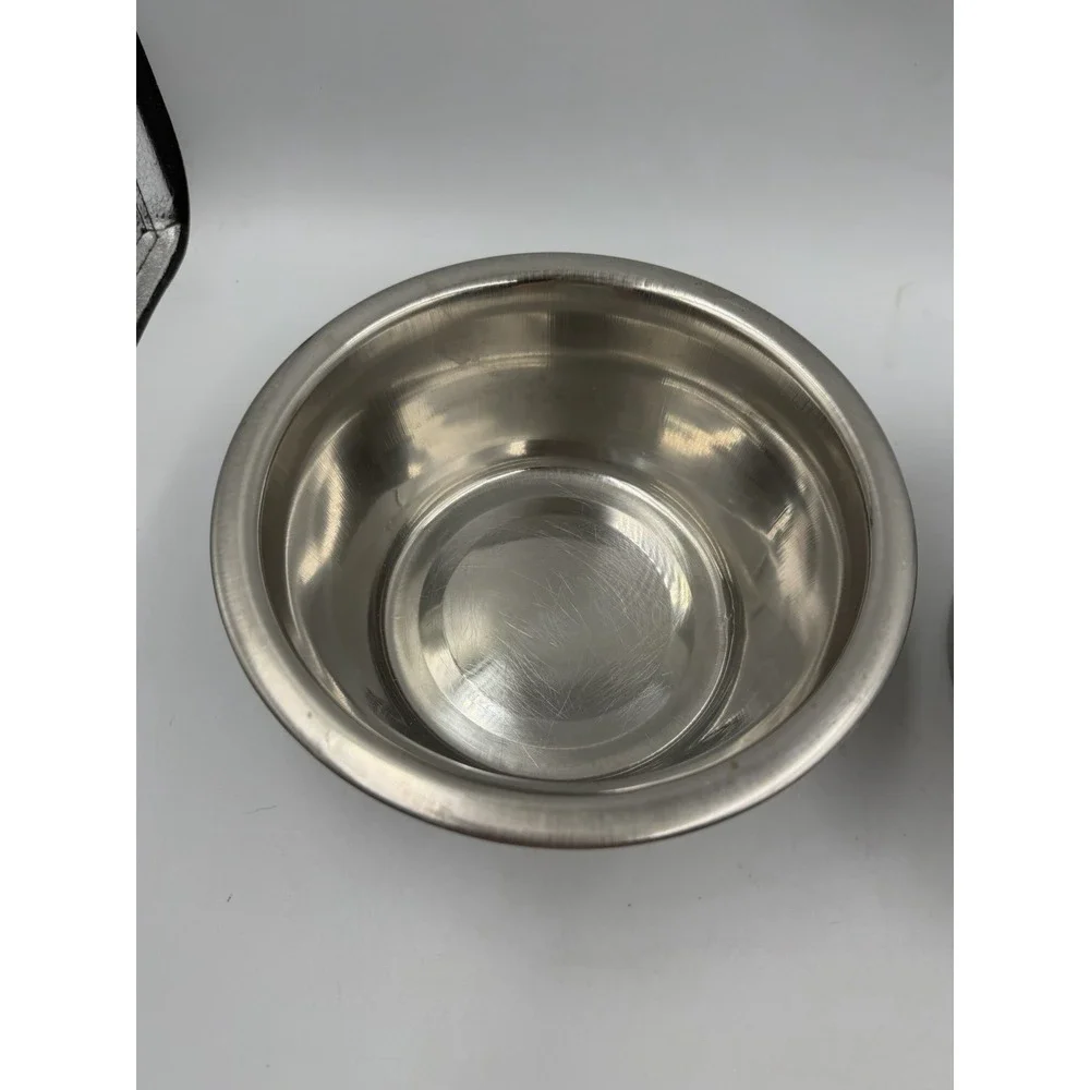 Lot Of 2 Paw & Bone Print Stainless Steel Dog Bowl Non-Skid